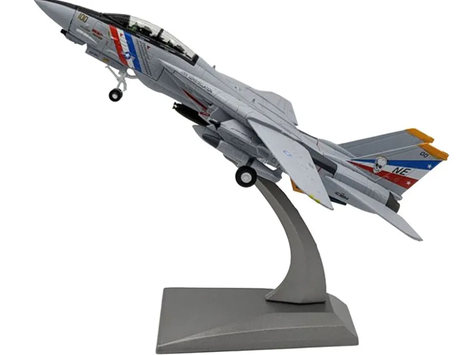 Grumman F-14D Tomcat Aircraft "VF-2, Bounty Hunters, USS Constellation" (1990s) United States Navy 1/100 Diecast Model Airplane