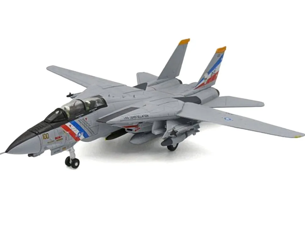 Grumman F-14D Tomcat Aircraft "VF-2, Bounty Hunters, USS Constellation" (1990s) United States Navy 1/100 Diecast Model Airplane