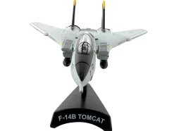 Grumman F 14 Tomcat Fighter Aircraft VFA 103 Jolly Rogers United States Navy 1/160 Diecast Model Airplane Postage Stamp PS5383-3