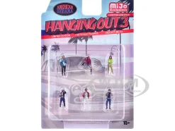 Hanging Out #3 6 piece Diecast Figure Set (6 Figures) Limited Edition for 1/64 Scale Models by American Diorama