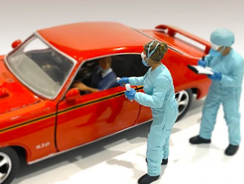 Hazmat Crew 6 piece Figurine Set 1/24 Scale Models American Diorama 76367 76368 76369 76370 76371 76372