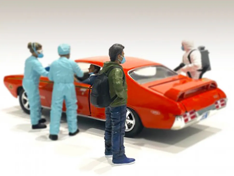 Hazmat Crew 6 piece Figurine Set 1/18 Scale Models American Diorama 76267 76268 76269 76270 76271 76272