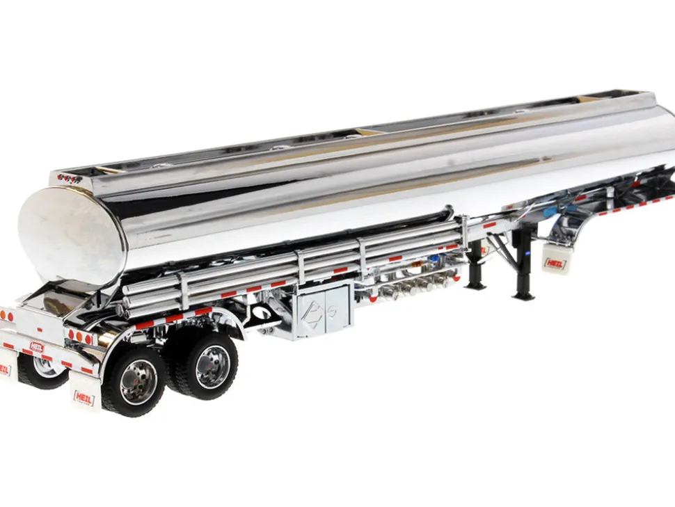 Heil Fleet Duty TM 9300/DT-C4 Petroleum Tanker Trailer Chrome Transport Series 1/50 Diecast Model Diecast Masters 91034