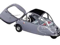 Heinkel Kabine "Bubble Car" Troy Gray 1/18 Diecast Model Car by Oxford Diecast