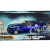 Henry Bower's Pontiac Firebird Trans Am Candy Blue Pennywise Diecast Figurine It Chapter Two 2019 Movie 1/24 Diecast Model Car Jada 31118