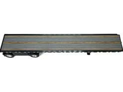 High Boy Spread Axle Flatbed Trailer Black 1/87 (HO) Plastic Model Car by HO Logistics