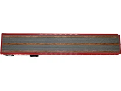 High Boy Spread Axle Flatbed Trailer Red 1/87 (HO) Plastic Model Car by HO Logistics