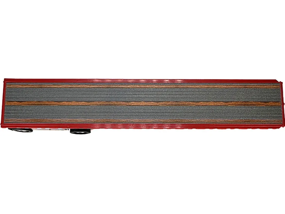 High Boy Spread Axle Flatbed Trailer Red 1/87 (HO) Plastic Model Car by HO Logistics