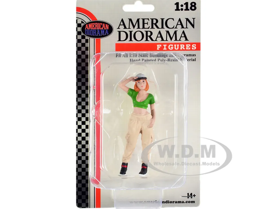 Hip Hop Girls Figure 1 for 1/18 Scale Models American Diorama AD18101