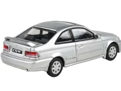 1999 Honda Civic Si EM1 Vogue Silver Metallic with Sunroof 1/64 Diecast Model Car by Paragon Models