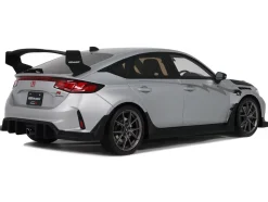 2024 Honda Civic Type R Mugen Group B RHD (Right Hand Drive) Matt Silver Metallic with Black Hood Limited Edition to 999 pieces Worldwide 1/18 Model Car by Otto Mobile