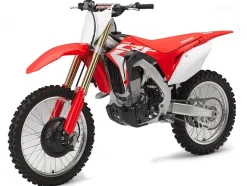 Honda CRF450R Dirt Bike Motorcycle Red and White 1/6 Diecast Model New Ray 49583