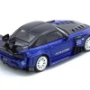 Honda S2000 RHD (Right Hand Drive) "J's Racing" Blue Metallic with Carbon Hood and Top 1/64 Diecast Model Car by Inno Models