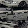 Honda S2000 RHD (Right Hand Drive) "J's Racing" Gray with Carbon Hood and Top "Hong Kong Toycar Salon 2025 Event Edition" 1/64 Diecast Model Car by Inno Models