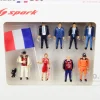 24 Hours Le Mans 2018 8 piece Figurine Set 1/43 Scale Models Spark 43AC014