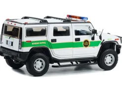 2003 Hummer H2 White U.S Border Patrol 1/18 Diecast Model Car Highway 61 HWY-18038