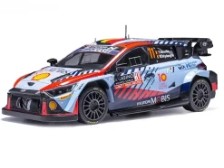 Hyundai i20 N Rally1 #11 Thierry Neuville - Martijn Wydaeghe Winner "Rallye Monte-Carlo" (2024) 1/18 Diecast Model Car by IXO Models