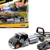 International DuraStar Flatbed Truck #22 and 1988 Ford Mustang LX #22 Matt Black with Gray Graphics Toyo Tires Elite Transport Series 1/64 Diecast Models Maisto 15055-21TY
