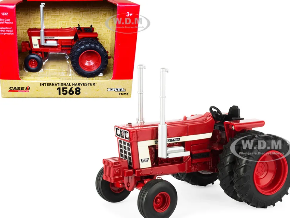 International Harvester 1568 Tractor Red Case IH Agriculture Series 1/32 Diecast Model ERTL TOMY 44225