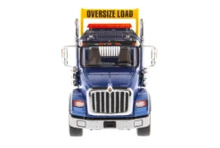 International HX620 Day Cab Tridem Tractor Blue 1/50 Diecast Model Diecast Masters 71010