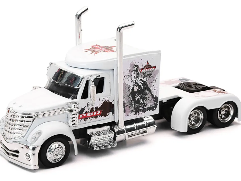 International Lonestar Truck Tractor White "PBR Professional Bull Riders" 1/43 Diecast Model by New Ray