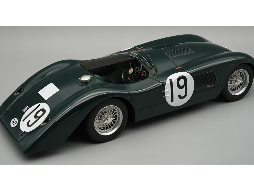 Jaguar C-Type Longtail #19 Peter Whitehead - Ian Stewart "24 Hours of Le Mans" (1952) "Mythos Series" with Display Case Limited Edition to 55 pieces Worldwide 1/18 Model Car by Tecnomodel