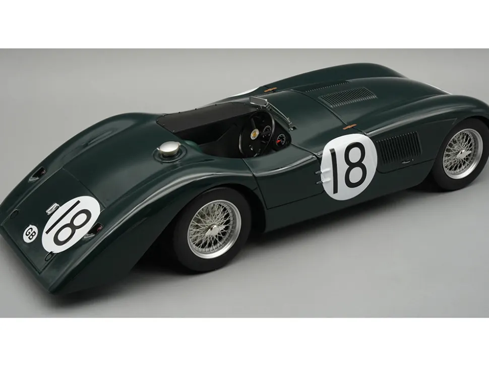 Jaguar C-Type Longtail #18 Tony Rolt - Duncan Hamilton "24 Hours of Le Mans" (1952) "Mythos Series" with Display Case Limited Edition to 55 pieces Worldwide 1/18 Model Car by Tecnomodel