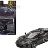 Jaguar C-X75 "Test Car" Black Carbon Limited Edition 1/64 Diecast Model Car by Mini GT