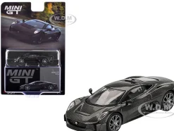 Jaguar C-X75 "Test Car" Black Carbon Limited Edition 1/64 Diecast Model Car by Mini GT