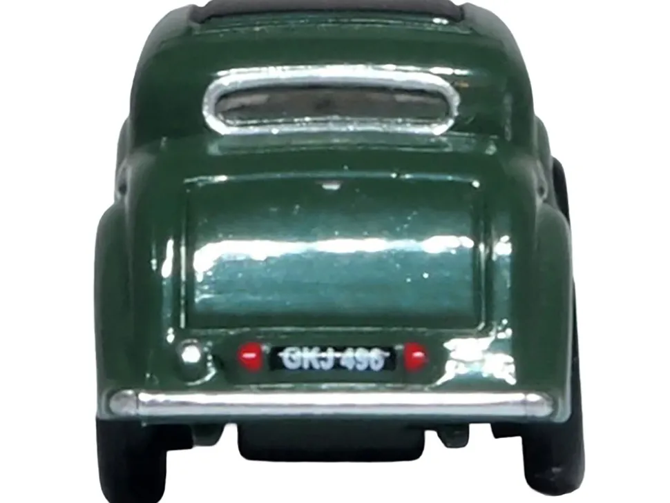 Jaguar SS RHD (Right Hand Drive) Suede Green with Black Top 1/148 (N) Scale Diecast Model Car by Oxford Diecast