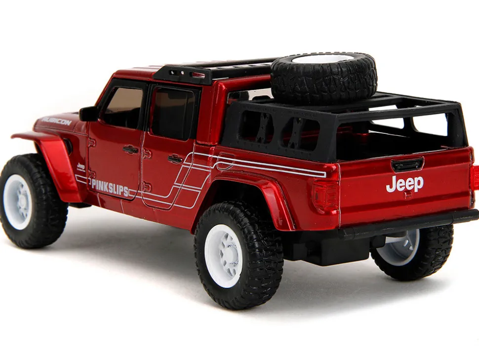 2020 Jeep Gladiator Pickup Truck Candy Red Pink Slips Series 1/32 Diecast Model Car Jada 35364
