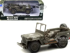 Jeep Willys USA Army Green 1/4 Ton 1/32 Diecast Model New Ray 54133