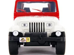 Jeep Wrangler #18 Jurassic Park Red Beige Jurassic World 1/32 Diecast Model Car Jada 32129