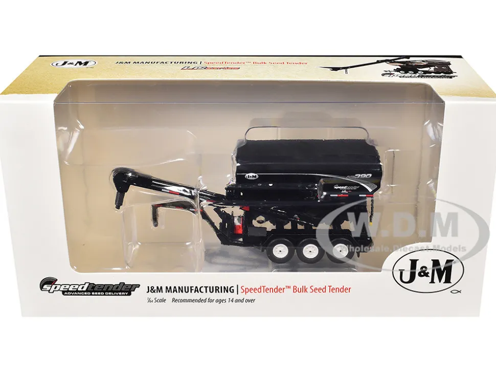 J&M SpeedTender LC 390 Bulk Seed Tender Black 1/64 Diecast Model by SpecCast