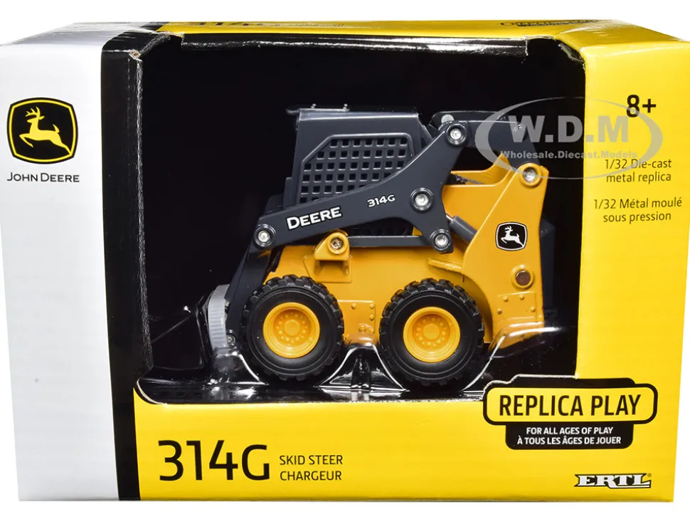 John Deere 314G Skid Steer Loader 1/32 Diecast Model ERTL TOMY 45562