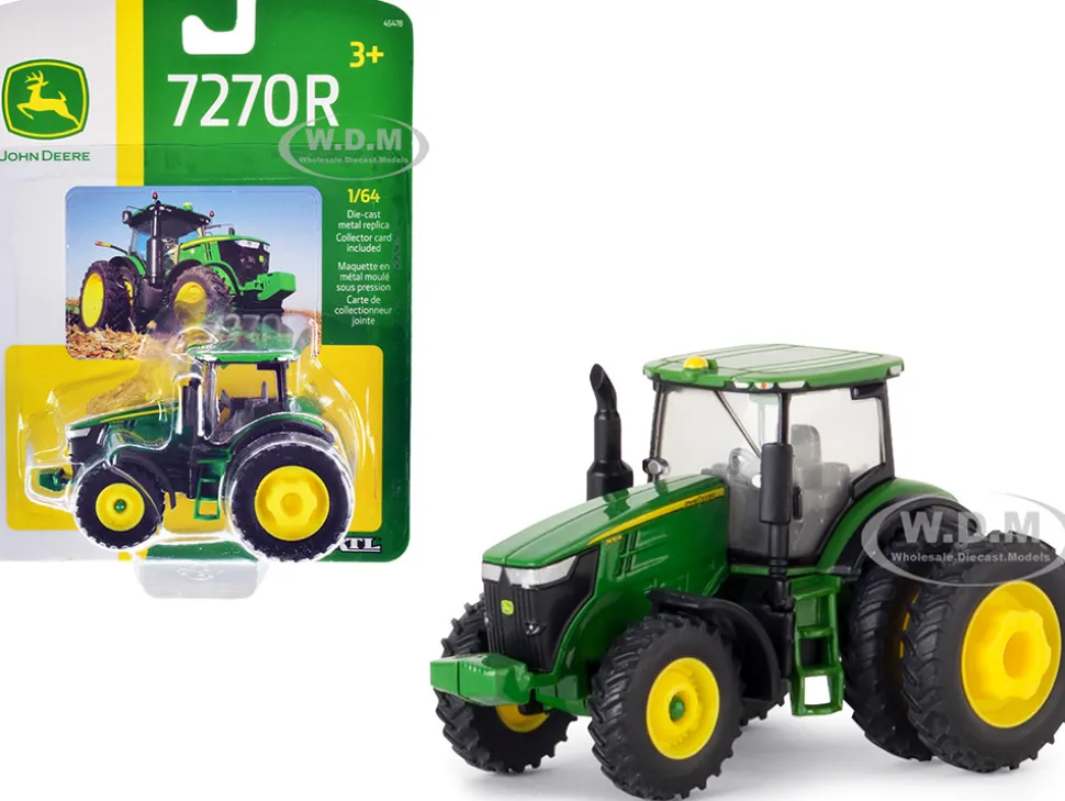 John Deere 7270R Tractor Dual Rear Wheels 1/64 Diecast Model ERTL TOMY 45478
