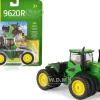 John Deere 9620R Tractor Triple Front Rear Wheels 1/64 Diecast Model ERTL TOMY 45700