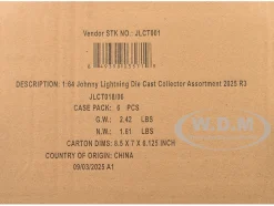 Johnny Lightning Collector's Tin 2025 Set of 6 Cars Release 3 Limited Edition 1/64 Diecast Model Cars by Johnny Lightning