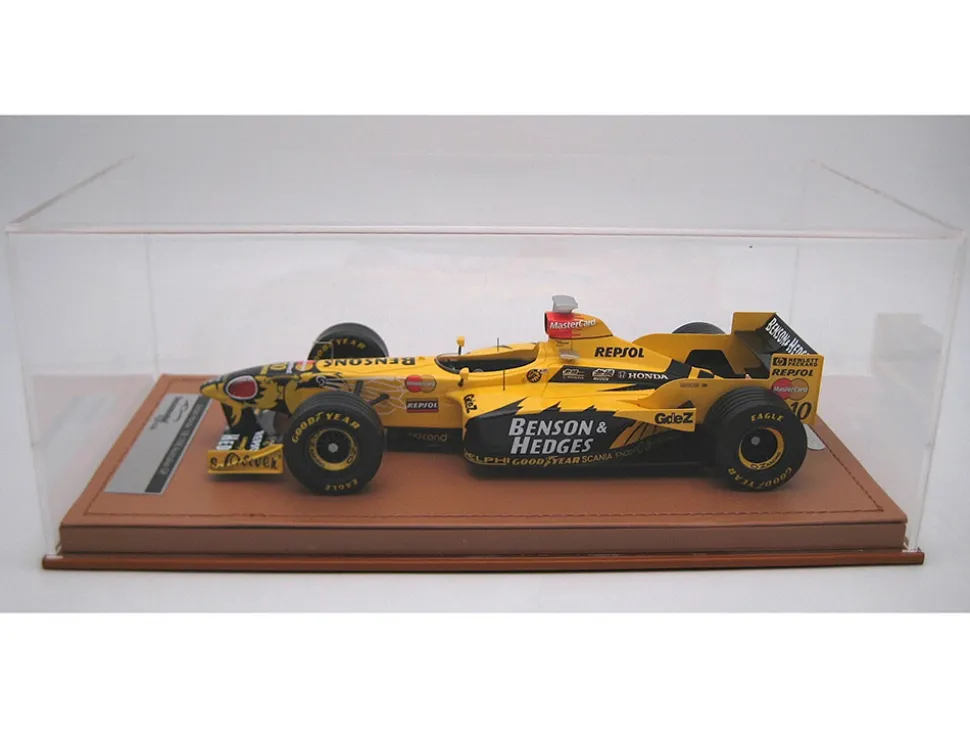 Jordan 198 #10 Ralf Schumacher "Benson & Hedges Jordan-Honda" Formula One F1 "Australian GP" (1998) with Display Case "Mythos Series" Limited Edition to 45 pieces Worldwide 1/18 Model Car by Tecnomodel