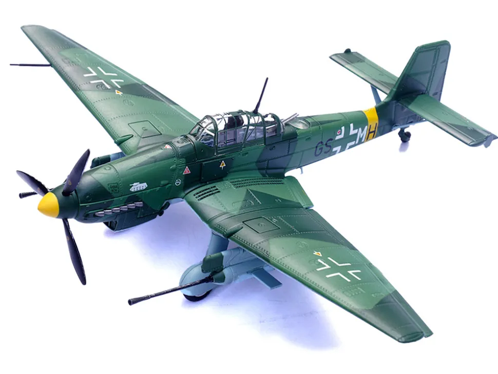 Junkers Ju 87G1 Stuka Bomber Aircraft "10.(Pz)/SG 2 Immelmann, GS+MH, Dubno, Ukraine" (1944) German Luftwaffe "Wing" Series 1/72 Diecast Model by Panzerkampf