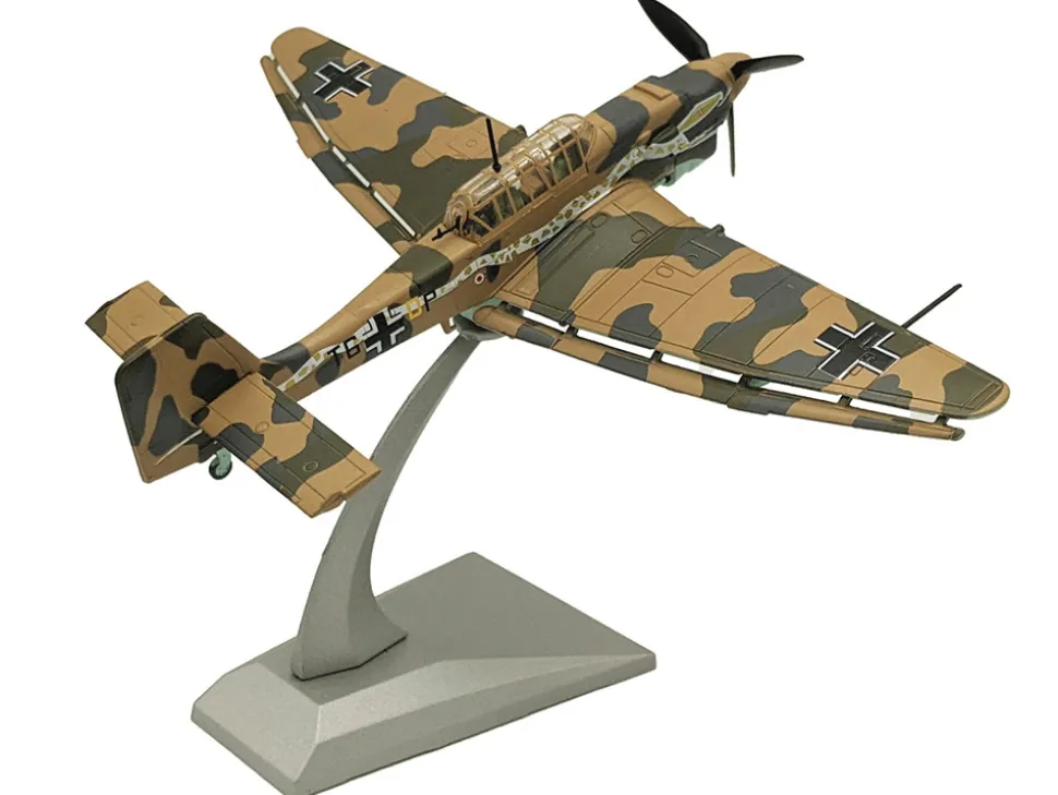 Junkers Ju 87R Trop Stuka Bomber Aircraft "Immelmann, 6./StG 2, Libya" (1941) German Luftwaffe 1/72 Diecast Model Airplane