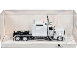 Kenworth W900L Truck Tractor with Sleeper Cab White 1/87 (HO) Plastic Model Car by HO Logistics