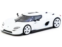 Koenigsegg CC850 White with Tarmac Cards 