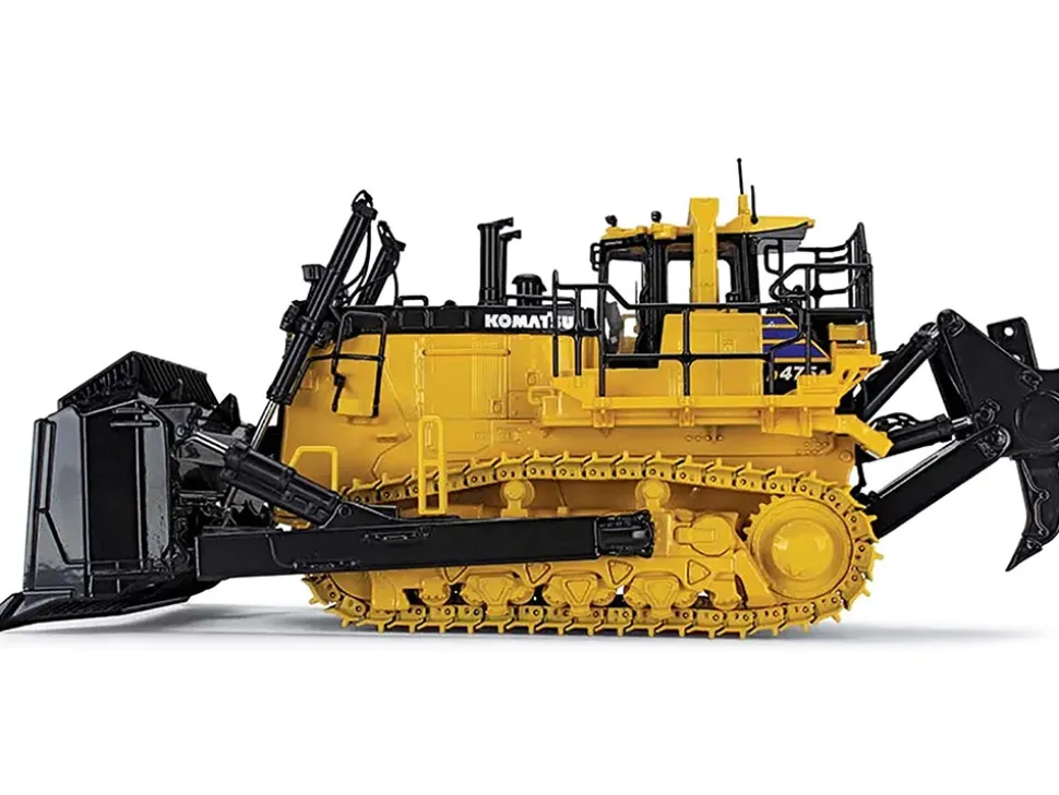 Komatsu D475A-8 Dozer with Ripper Yellow 1/50 Diecast Model First Gear 50-3482
