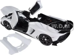 Lamborghini Aventador J White 1/18 Diecast Car Model AutoArt 74674