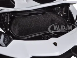 Lamborghini Aventador J White 1/18 Diecast Car Model AutoArt 74674