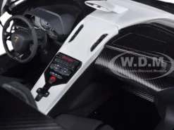 Lamborghini Aventador J White 1/18 Diecast Car Model AutoArt 74674