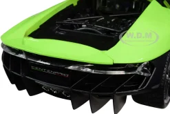 Lamborghini Centenario Lime Green Matt Black Top 1/18 Diecast Model Car Maisto 31386