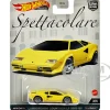 Lamborghini Countach LP 5000 QV Yellow "Spettacolare" Series Diecast Model Car by Hot Wheels