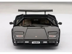 Lamborghini Countach 5000S Black 1/43 Diecast Model Car by Autoart